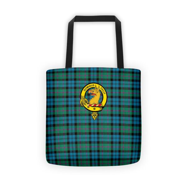 Clan Badge and Tartan Tote Bag - Click Image to Close